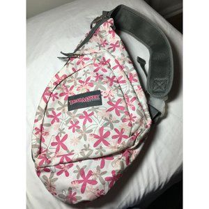 TrailMaker Classic Crossover Bag Large with Pink and Gray Flowers